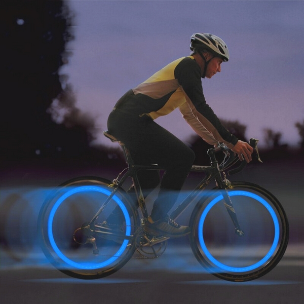 Ruban LED multicolore pour fourche et cadre vélo. Roulez en
