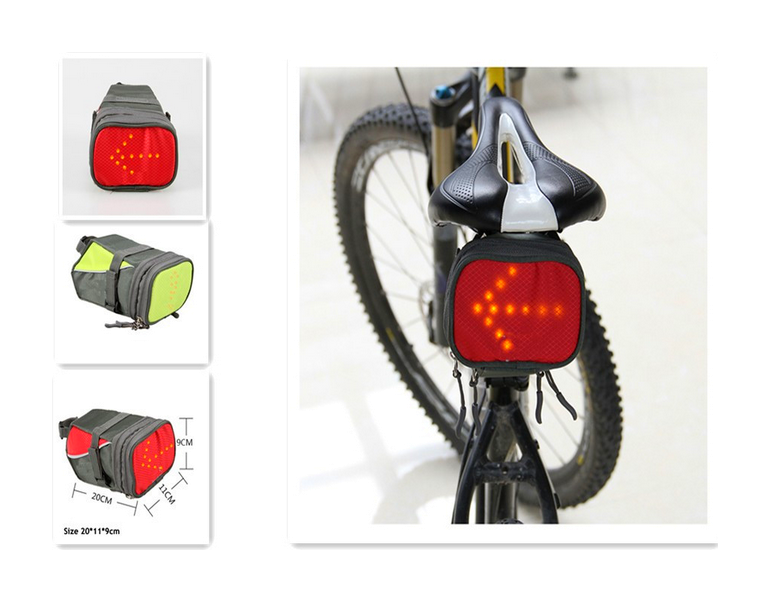 BIKE 40139: Vélo - brassard lumineux à LED, continu - clignotant
