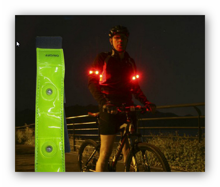 BIKE 40139: Vélo - brassard lumineux à LED, continu - clignotant chez  reichelt elektronik