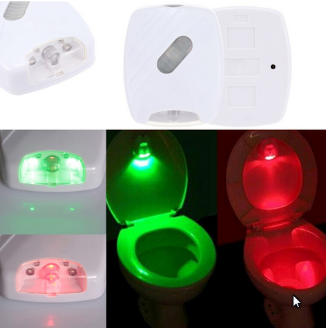 HOTUT Lampe LED pour Toilette, 16 Couleurs Lumière des Toilettes À