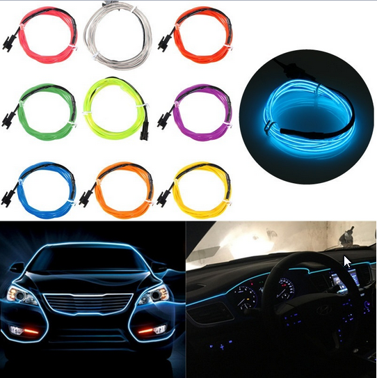Lumière intérieure de voiture, Lumière ambiante de voiture, Lampe LED Rgb  12 couleurs Car Touch, Lumière LED intérieure de voiture sans fil RGB