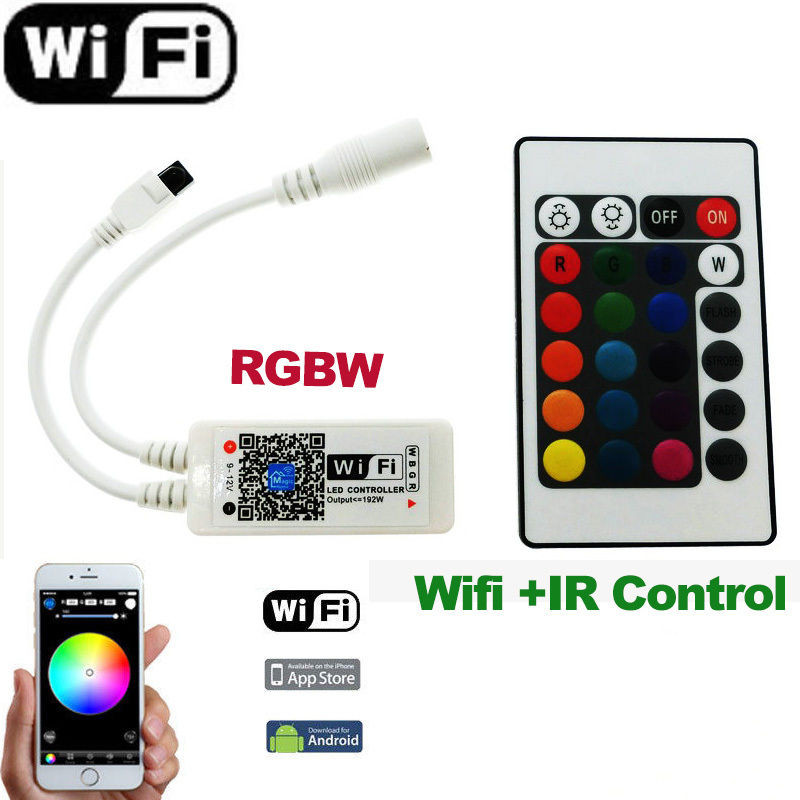 Contrôleur LED multicolore WIFI, application smartphone pour