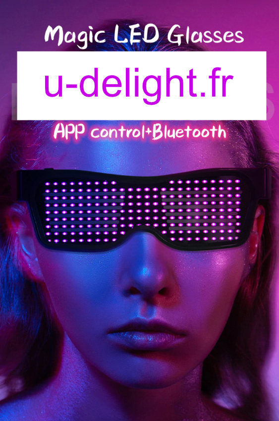 Lunettes LED programmables -  France